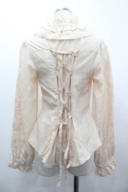 画像2: metamorphose / フリルスタンドカラーブラウス  ベージュ I-26-03-14-001-ME-BL-TE-ZI