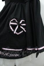 画像3: AVENCHUMU / Melty bicolor ribbon flare sleeve one piece  黒Ｘピンク I-26-03-14-066-LO-OP-SA-ZI (3)