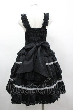 画像2: BABY,THE STARS SHINE BRIGHT / セシリアジャンパースカート  黒 I-26-03-14-067-BA-OP-TE-ZI