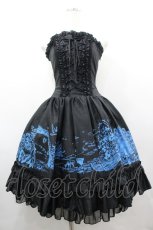 画像1: ATELIER PIERROT / エデンコルセットワンピース  黒×ブルー I-26-03-14-068-EL-OP-TE-ZI (1)