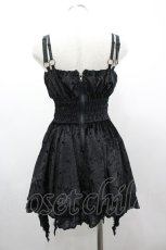 画像2: SEX POT ReVeNGe / コルセットデザインベルベットキャミワンピース  黒 I-26-03-14-070-SP-OP-SA-ZI (2)