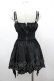 画像2: SEX POT ReVeNGe / コルセットデザインベルベットキャミワンピース  黒 I-26-03-14-070-SP-OP-SA-ZI (2)