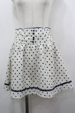 画像1: F i.n.t / ドットミニスカパン F アイボリー×ネイビー I-26-03-14-072-CA-PA-TE-ZI