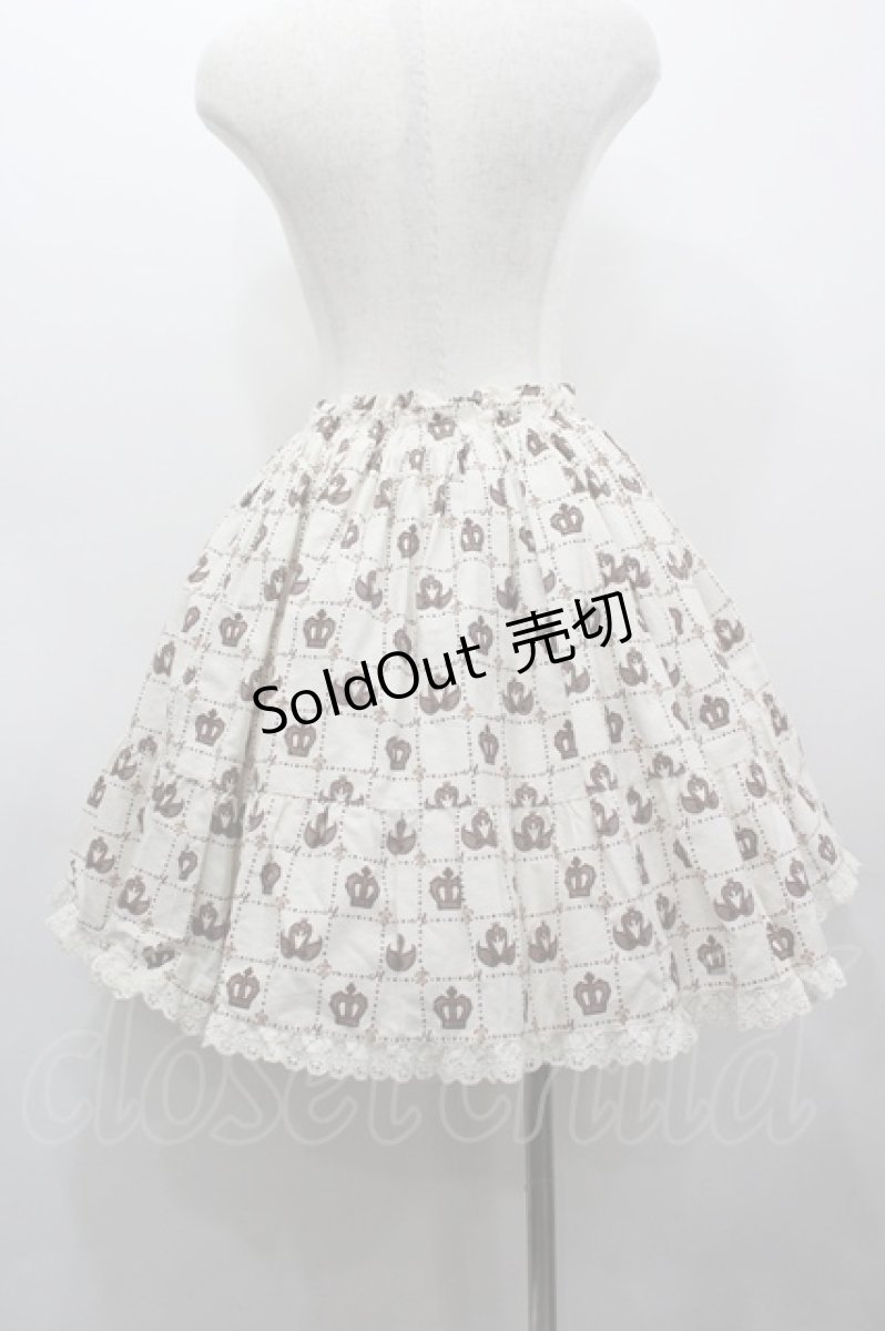 画像3: metamorphose / スワンレースフリルミニスカート  アイボリー I-26-03-14-073-ME-SK-TE-ZI (3)