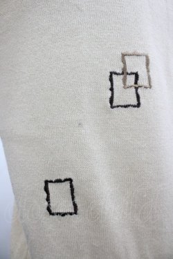画像3: axes femme / 額縁刺繍カーディガン M アイボリー I-26-03-14-007-AX-TO-TE-ZI