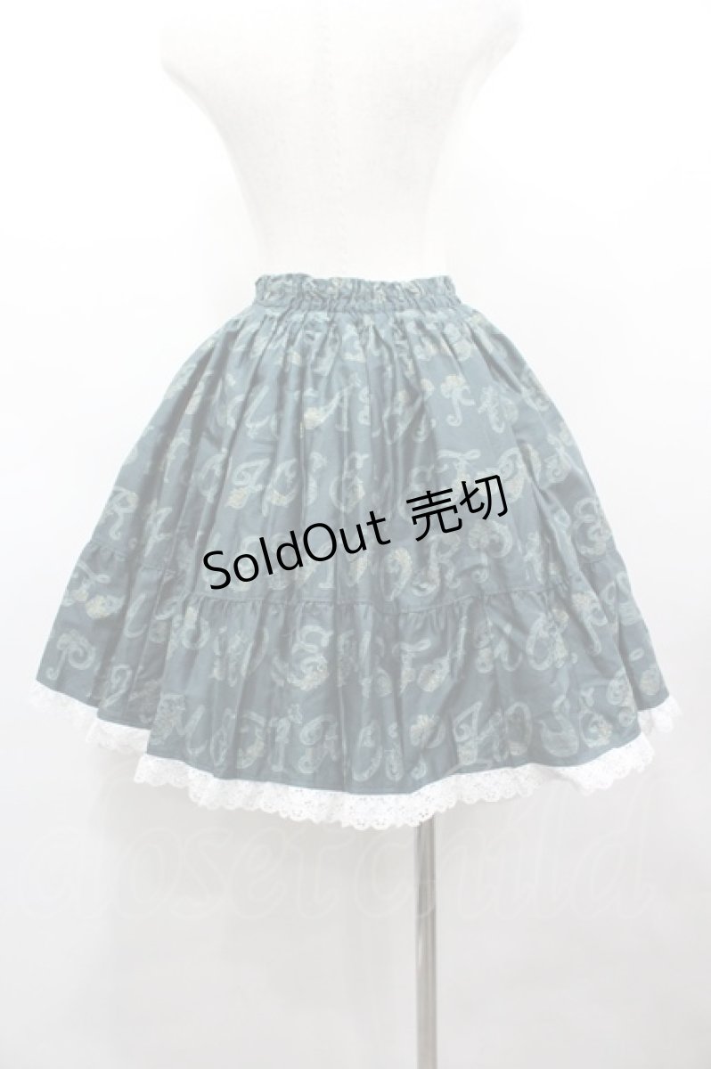 画像4: metamorphose / Romantic alphabetフリルスカート  グリーン I-26-03-14-074-ME-SK-TE-ZI (4)