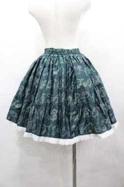 画像4: metamorphose / Romantic alphabetフリルスカート  グリーン I-26-03-14-074-ME-SK-TE-ZI