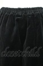 画像2: Fi.n.t / ラインテープベロアスカート F 黒×ベージュ I-26-03-14-075-CA-SK-TE-ZI (2)