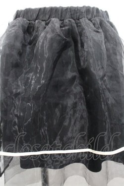 画像3: an another angelus / 裾ライン オーガンジー重ねスカート F 黒 I-26-03-14-078-CA-SK-TE-ZI