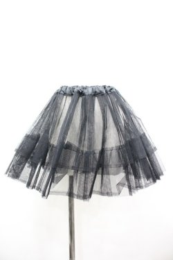 画像1: ATELIER PIERROT //ハードチュールパニエ  黒 I-26-03-14-079-EL-SK-TE-ZI