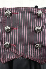 画像2: ALGONQUINS / ガーターレイヤードイレギュラースカート F 黒×ピンク I-26-03-14-080-AL-SK-TE-ZI (2)