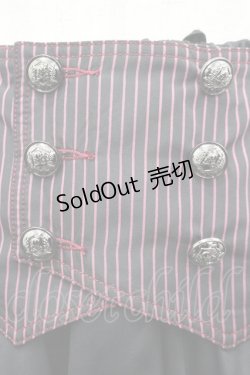 画像2: ALGONQUINS / ガーターレイヤードイレギュラースカート F 黒×ピンク I-26-03-14-080-AL-SK-TE-ZI