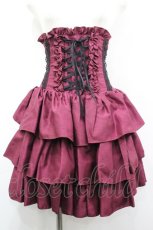 画像1: ATELIER PIERROT / 3段ミニコルセットスカート  ワイン I-26-03-14-081-EL-SK-TE-ZI (1)