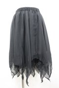BPN / イレギュラーシフォンスカート M 黒 I-26-03-14-083-GO-BL-TE-ZI
