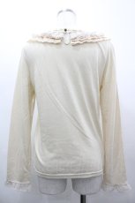 画像2: axes femme / 襟モチーフ付きプルオーバー M 生成り I-26-03-14-008-AX-TO-TE-ZI (2)