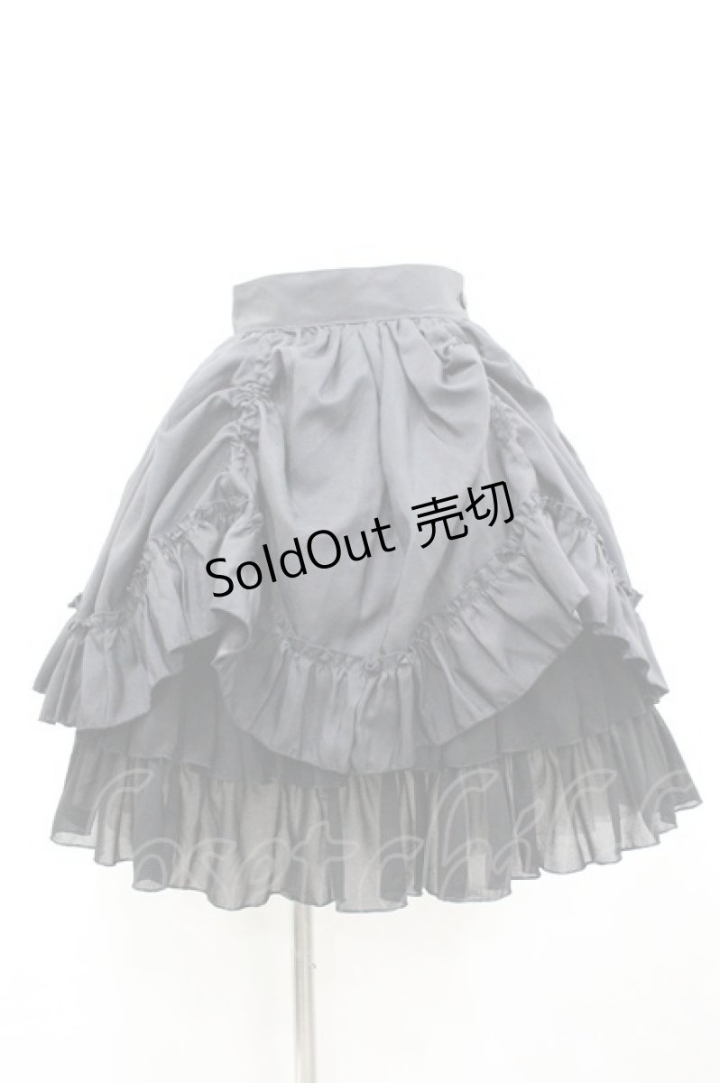 画像1: ATELIER PIERROT / バッスルスカート  黒 I-26-03-14-085-EL-SK-TE-ZI (1)