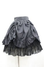 画像1: ATELIER PIERROT / バッスルスカート  黒 I-26-03-14-085-EL-SK-TE-ZI (1)