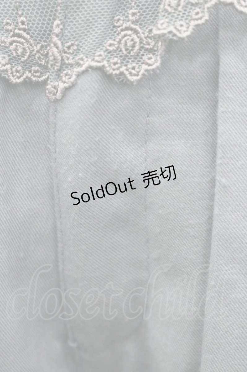 画像2: axes femme / 裾スカラップ刺繍プリーツキュロット M グリーン I-26-03-14-088-AX-PA-TE-ZI (2)