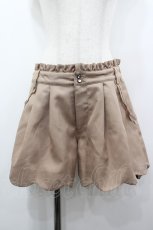 画像1: axes femme / スカラップショートパンツ M ベージュ I-26-03-14-089-AX-PA-TE-ZI (1)