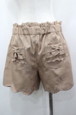 画像3: axes femme / スカラップショートパンツ M ベージュ I-26-03-14-089-AX-PA-TE-ZI (3)