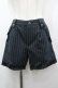 画像1: axes femme / ストライプショートパンツ M グリーン I-26-03-14-090-AX-PA-TE-ZI (1)