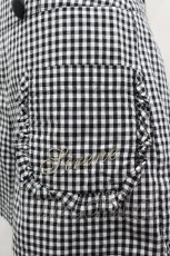 画像2: Fi.n.t / フリルポケットギンガムチェックショートパンツ F 黒×白 I-26-03-14-094-CA-SK-TE-ZI (2)