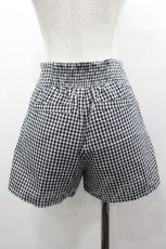 画像3: Fi.n.t / フリルポケットギンガムチェックショートパンツ F 黒×白 I-26-03-14-094-CA-SK-TE-ZI (3)