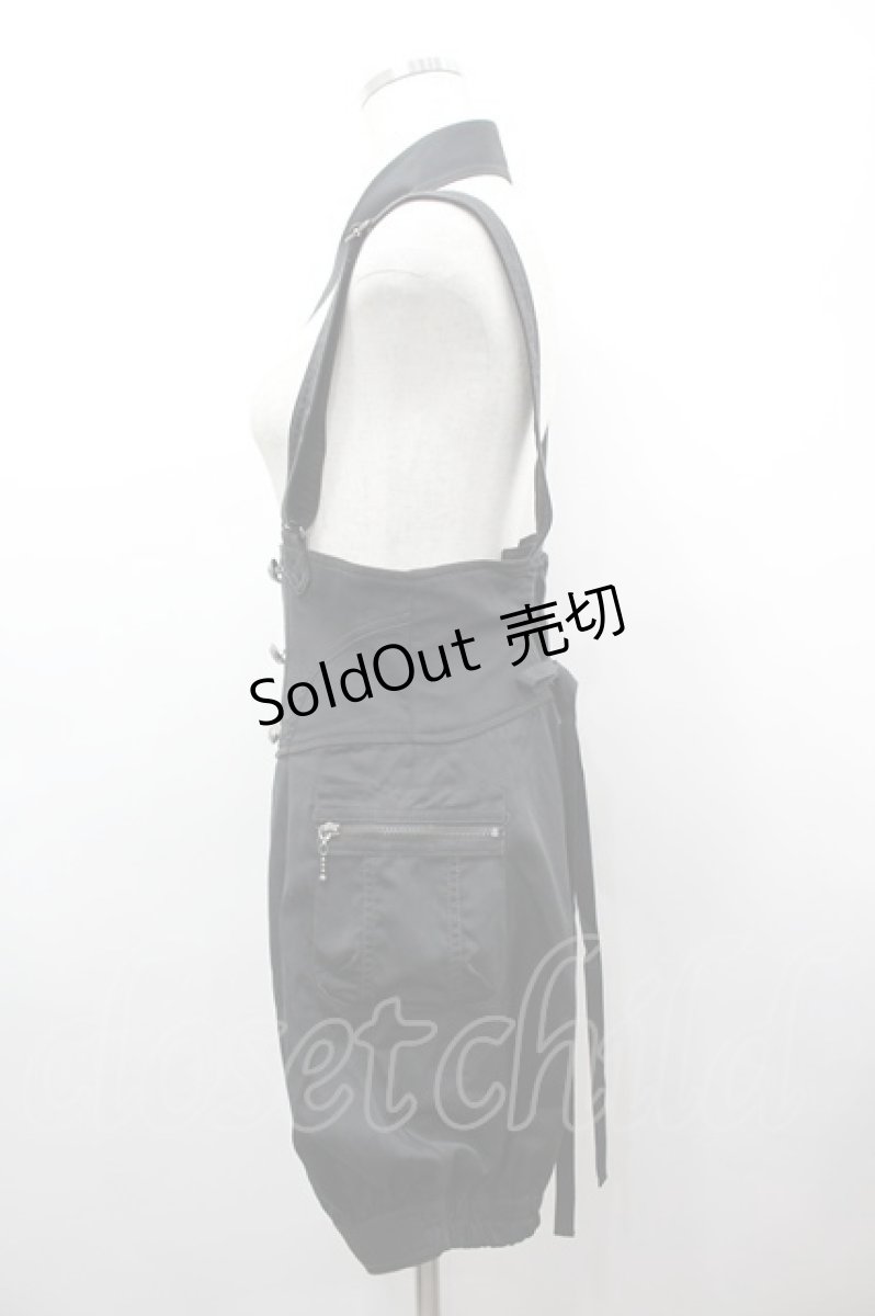 画像2: ALGONQUINS / サスペンダーバルーンパンツ F 黒 I-26-03-14-095-AL-PA-TE-ZI (2)