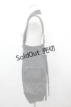 画像2: ALGONQUINS / サスペンダーバルーンパンツ F 黒 I-26-03-14-095-AL-PA-TE-ZI