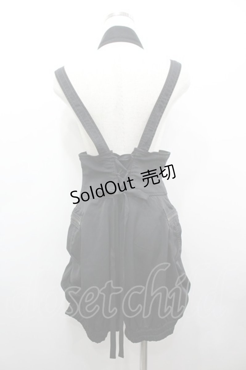 画像3: ALGONQUINS / サスペンダーバルーンパンツ F 黒 I-26-03-14-095-AL-PA-TE-ZI (3)