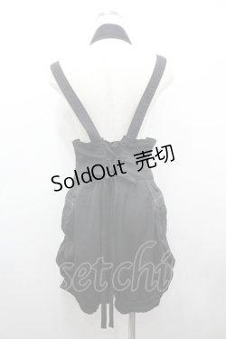 画像3: ALGONQUINS / サスペンダーバルーンパンツ F 黒 I-26-03-14-095-AL-PA-TE-ZI