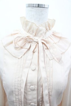 画像3: metamorphose / フリルスタンドカラーブラウス  ベージュ I-26-03-14-001-ME-BL-TE-ZI