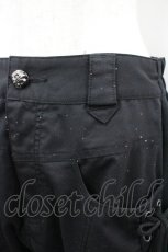 画像2: ALGONQUINS / サイド編上げサルエルパンツ F 黒 I-26-03-14-097-AL-PA-TE-ZI (2)