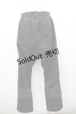 画像3: ALGONQUINS / サイド編上げサルエルパンツ F 黒 I-26-03-14-097-AL-PA-TE-ZI