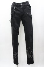 画像1: KILL STAR / フラップデニムパンツ S 黒 I-26-03-14-098-SL-OP-TE-ZI (1)
