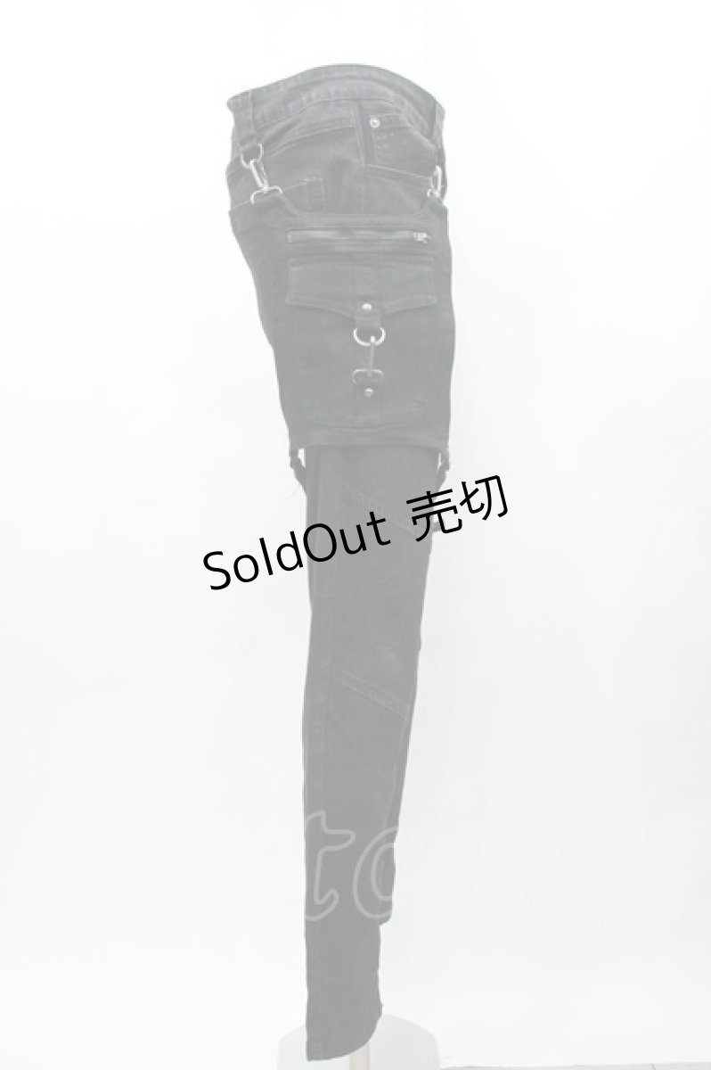 画像2: KILL STAR / フラップデニムパンツ S 黒 I-26-03-14-098-SL-OP-TE-ZI (2)