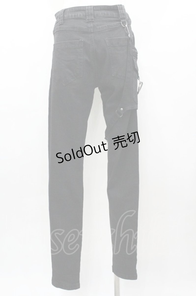 画像3: KILL STAR / フラップデニムパンツ S 黒 I-26-03-14-098-SL-OP-TE-ZI (3)