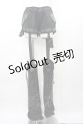 Qutie Frash / ブーツカバー付きショートパンツ  黒 I-26-03-14-099-QU-PA-SA-ZI