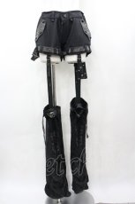 画像1: Qutie Frash / ブーツカバー付きショートパンツ  黒 I-26-03-14-099-QU-PA-SA-ZI (1)