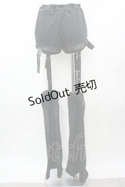 画像4: Qutie Frash / ブーツカバー付きショートパンツ  黒 I-26-03-14-099-QU-PA-SA-ZI