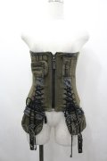 Qutie Frash / ミリタリーコルセット  カーキ I-26-03-14-101-QU-ZA-SA-ZI