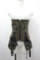 画像1: Qutie Frash / ミリタリーコルセット  カーキ I-26-03-14-101-QU-ZA-SA-ZI (1)