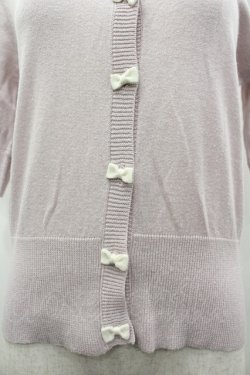 画像3: Fi.n.t / リボンボタンカーディガン  ラベンダー I-26-03-14-010-CA-TO-TE-ZI