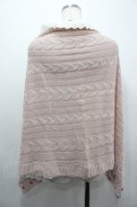 画像4: an another angelus / レースニットストール  ピンクＸ白 I-26-03-14-105-CA-TO-SA-ZI (4)