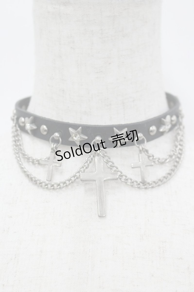 画像1: GOTHPUNKその他 / チョーカー  黒 I-26-03-14-107-GO-AC-TE-ZI (1)