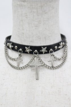 画像1: GOTHPUNKその他 / チョーカー  黒 I-26-03-14-107-GO-AC-TE-ZI