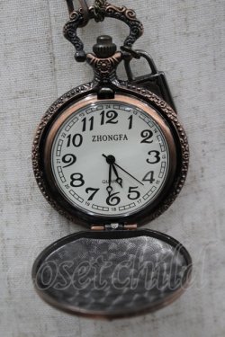 画像2: h.NAOTO / 懐中時計ペンダント  ブロンズ I-26-03-14-108-HN-ZA-TE-ZI