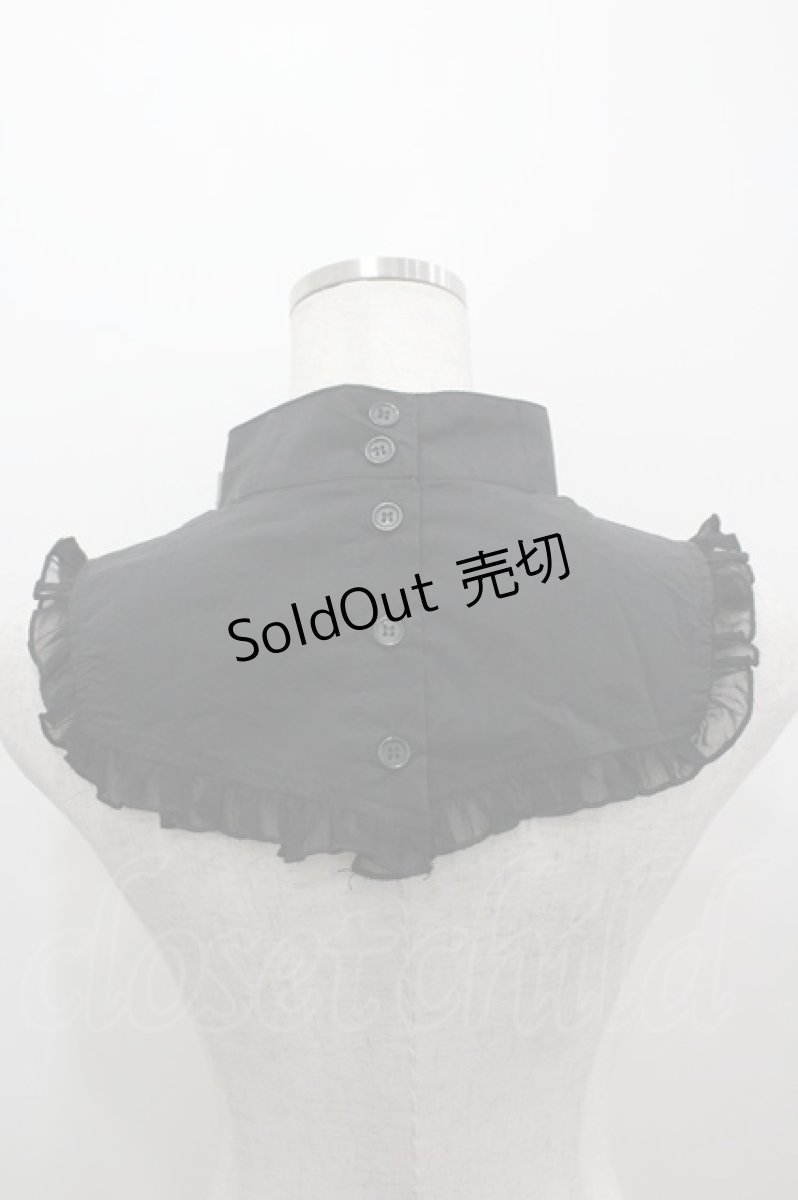 画像3: ATELIER PIERROT / 編上げ付け襟  黒 I-26-03-14-109-EL-ZA-TE-ZI (3)