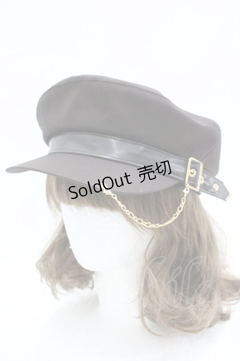 画像1: Amavel / チェーン付キャスケット  ブラウン I-26-03-14-112-CA-ZA-TE-ZI (1)