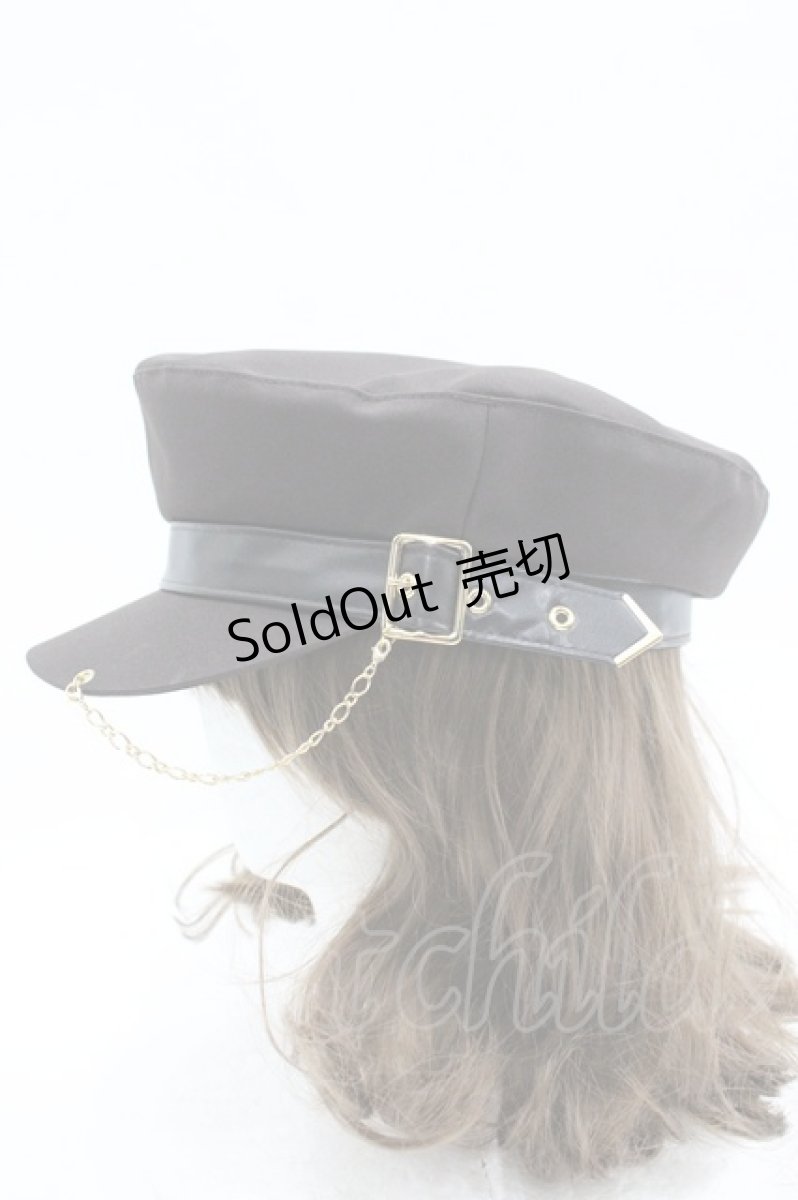 画像2: Amavel / チェーン付キャスケット  ブラウン I-26-03-14-112-CA-ZA-TE-ZI (2)